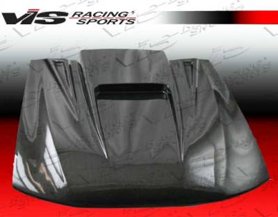 VIS Racing - Ford Mustang VIS Racing ZD Black Carbon Fiber Hood - 99FDMUS2DZD-010C