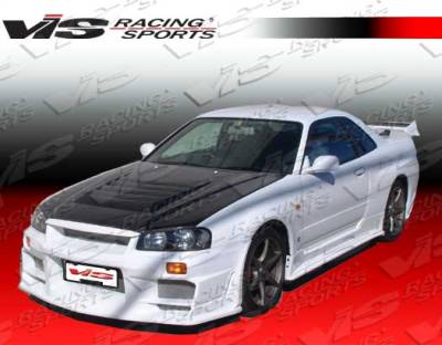 VIS Racing - Nissan Skyline VIS Racing Techno-R Carbon Fiber Hood - 99NSR342DGRTNR-010C