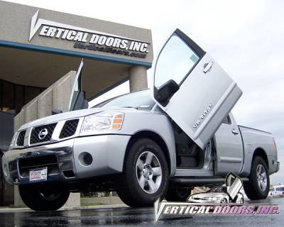 Vertical Doors Inc - Nissan Titan VDI Vertical Lambo Door Hinge Kit - Direct Bolt On - VDCNTITAN0507