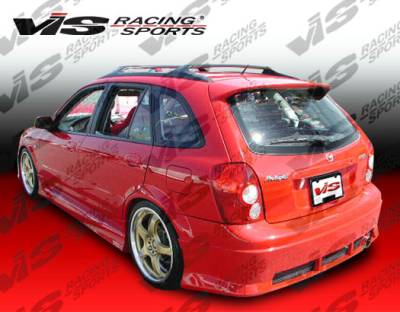 VIS Racing - Mazda Protege VIS Racing Spike Rear Bumper Lip- 01MZ3235DSPK-002
