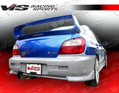 VIS Racing - Subaru WRX VIS Racing Tracer-2 Rear Bumper - 02SBWRX4DTRA2-002