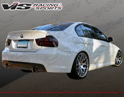 VIS Racing - BMW 3 Series 4DR VIS Racing M-Tech Type 2 Rear Bumper with Dual Exhaust - 06BME904DMTH2-002