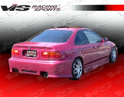 VIS Racing - Honda Civic 2DR & 4DR VIS Racing Z1 boxer Rear Bumper - 92HDCVC2DZ1-002