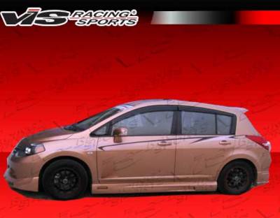 VIS Racing - Nissan Versa VIS Racing VIP Side Skirts - 07NSVER4DVIP-004P
