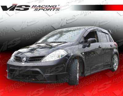 VIS Racing - Nissan Versa VIS Racing Rally Side Skirts - 07NSVERHBRAL-004