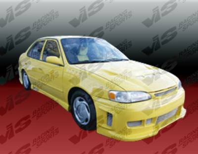 VIS Racing - Toyota Corolla VIS Racing Z1 boxer Side Skirts - 93TYCOR4DZ1-004
