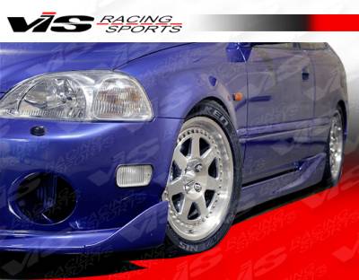 VIS Racing - Honda Civic 2DR & HB VIS Racing Techno R Side Skirts - 96HDCVC2DTNR-004