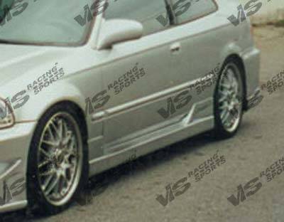 VIS Racing - Honda Civic 2DR & HB VIS Racing TSC Side Skirts - 96HDCVC2DTSC-004