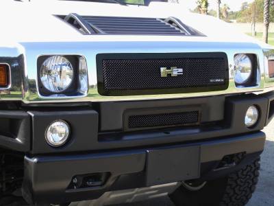T-Rex - Hummer H2 T-Rex Upper Class Mesh Grille - All Black - 51295