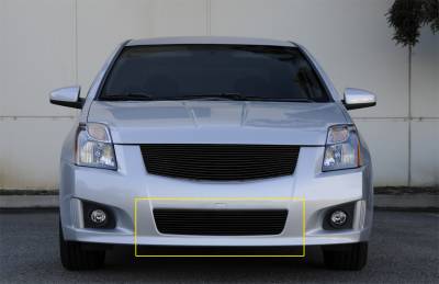 T-Rex - Nissan Sentra T-Rex Bumper Billet Grille Insert - All Black - 25764B