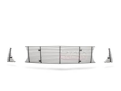 Stack Racing - Ford Mustang Stack Racing Billet Upper Grille - GRL-10-GT-NPC-BLK