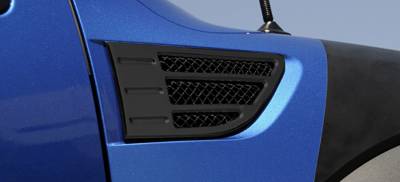 T-Rex - Ford F150 T-Rex X-Metal Side Vents - Black - Pair - 51567