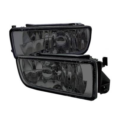 Spyder - BMW 3 Series 2DR Spyder Euro Fog Lights - No Switch - Smoke - FL-LH-BE36-SM