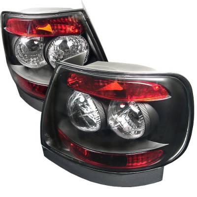 Spyder - Audi A4 Spyder Euro Style Taillights - Black - 111-AA496-BK