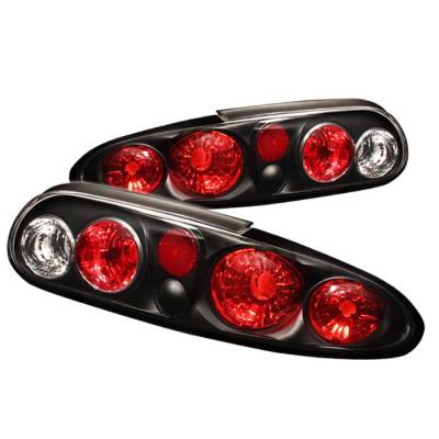 Spyder - Chevrolet Camaro Spyder Euro Style Taillights - Black - 111-CCAM98-BK