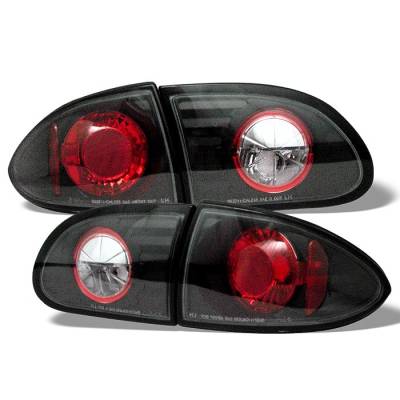 Spyder - Chevrolet Cavalier Spyder Euro Style Taillights - Black - 111-CCAV95-BK