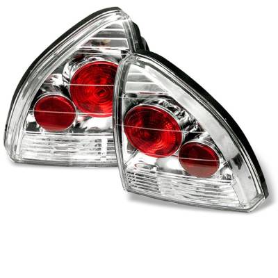 Spyder - Honda Prelude Spyder Euro Style Taillights - Chrome - 111-HP92-C