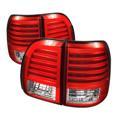Spyder - Lexus LX Spyder LED Taillights - Red Clear - 111-LLX47098-LED-RC