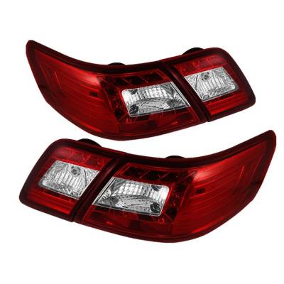 Spyder - Toyota Camry Spyder LED Taillights - Red Clear - 111-TCAM07-LED-RC