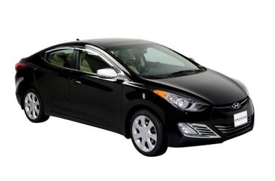 Hyundai Elantra Putco Element Chrome Window Visors - 480009