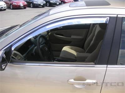 Putco - Honda Accord 4DR Putco Element Chrome Window Visors - 480422