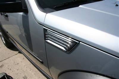 Putco - Dodge Nitro Putco Chrome Side Vents - 401662