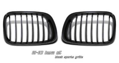 BMW X5 Option Racing Sport Grille - Chrome & Black - 64-12148