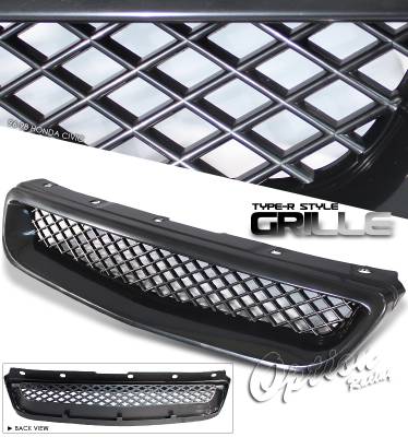 OptionRacing - Honda Civic Option Racing Type-R Sport Grille - 64-20181