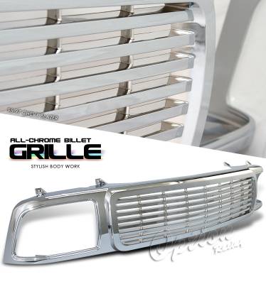 OptionRacing - Chevrolet Blazer Option Racing Billet Grille - 65-15106
