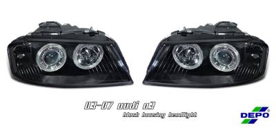 OptionRacing - Audi A3 Option Racing Projector Headlight - 11-11105