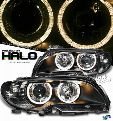 OptionRacing - BMW 3 Series Option Racing Projector Headlight - 11-12316