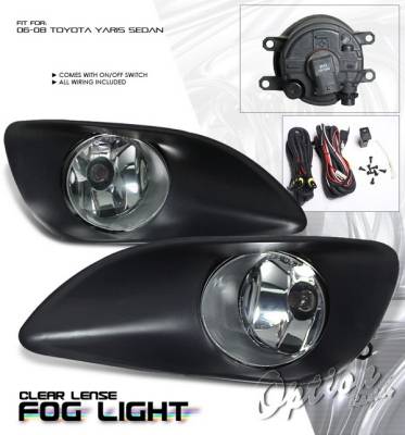 Winjet Yellow Fog Light Kit – Fits 2006-2008 Toyota Yaris 2Dr / 3Dr – With Wiring & Bulbs