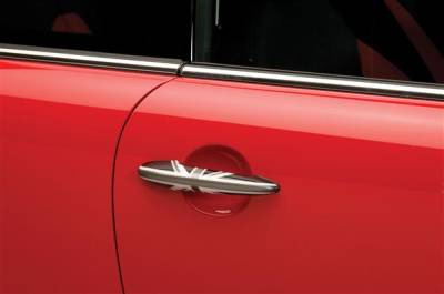 Putco - Mini Cooper Putco Door Handle Covers - Black Union Jack - 400526