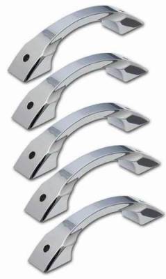 Pro-One - Pro-One Smooth Chrome Billet Interior Handles - Set of 5 - H20033SC