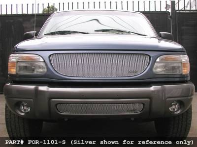 Grillcraft - Ford Explorer MX Series Black Bumper Insert - FOR-1101-B