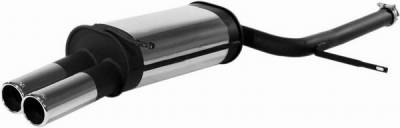 Remus - Volkswagen Passat Remus Rear Silencer - Left Side with Dual Exhaust Tips - Round - 959102 0504FL