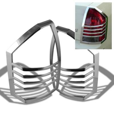 Spyder Auto - Chrysler 300 Spyder ABS Taillight Bezel - Chrome - CA-TB-C300C04