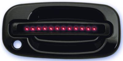 In Pro Carwear - GMC Sierra IPCW LED Door Handle - Front - Black - Both Sides with Key Hole - 1 Pair - CLR99B18F
