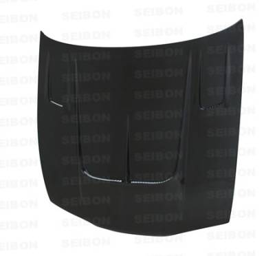 Seibon - Nissan 240SX Seibon TT Style Carbon Fiber Hood - HD9596NS240-TT