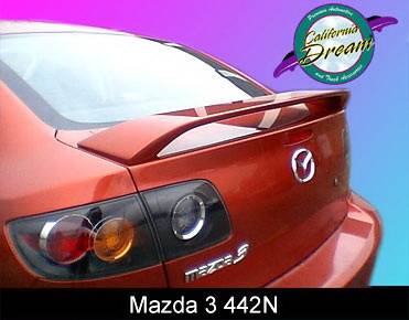 California Dream - Mazda 3 California Dream OE Style Spoiler - Unpainted - 442N