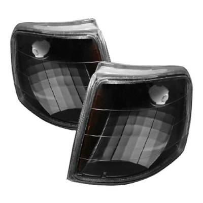Spyder - Ford Ranger Spyder Amber Corner Lights - Black - CCL-FR93-AM-BK