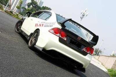 Bay Speed - Honda Civic 4DR Bay Speed Type R Rear Bumper - CFRP - CF3038TR