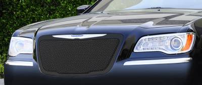 T-Rex - Chrysler 300 T-Rex Upper Class Mesh Grille - All Black with Formed Mesh Center - 51433