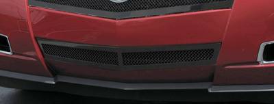 T-Rex - Cadillac CTS T-Rex Upper Class Bumper Mesh Grille - Center Only - All Black with Formed Mesh - 52197