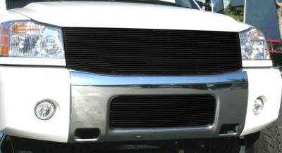 Nissan Armada T-Rex Billet Grille Insert - All Black - 22 Bars