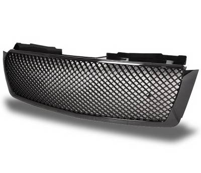 4CarOption - Chevrolet Avalanche 4CarOption Front Hood Grille - GRZT-THO0708-BK