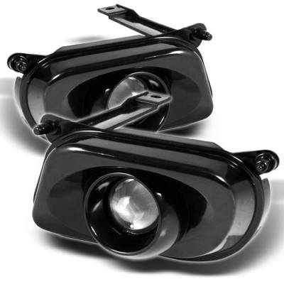 Spyder - Mercedes-Benz E Class Spyder Projector Fog Lights - No Switch - Black - FL-P-CH-MBW21096-BK