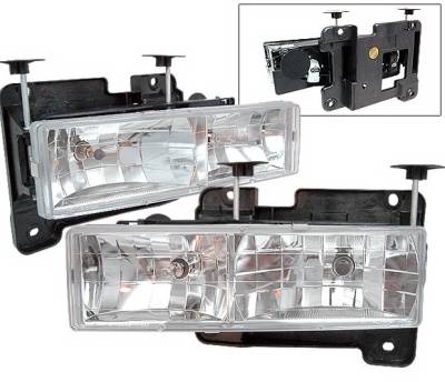 4 Car Option - Chevrolet C10 4 Car Option Headlights - Chrome - LH-GC88-KS