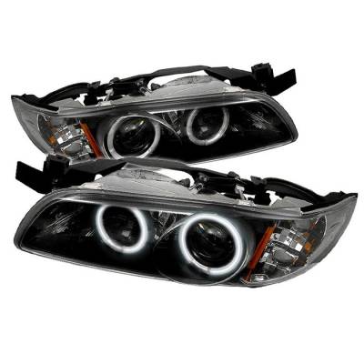 Spyder - Pontiac Grand Prix Spyder Projector Headlights - CCFL Halo - Black - 1PC - 444-PGP97-1PC-CCFL-BK