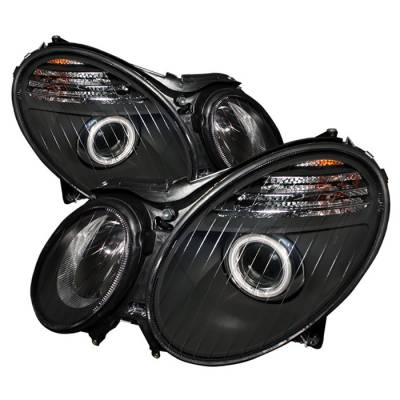 Spyder - Mercedes-Benz E Class Spyder Projector Headlights - Black - PRO-CL-MW21107-BK